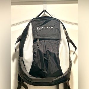 Outdoors Black and Gray Backpack